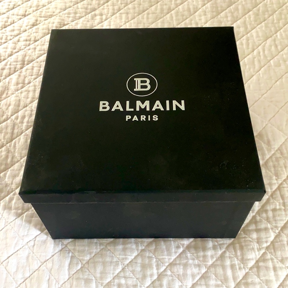 Empty Balmain Paris Box 9”x9”5.5”
